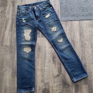 Levi's 511 Slim Fit Distressed Jeans